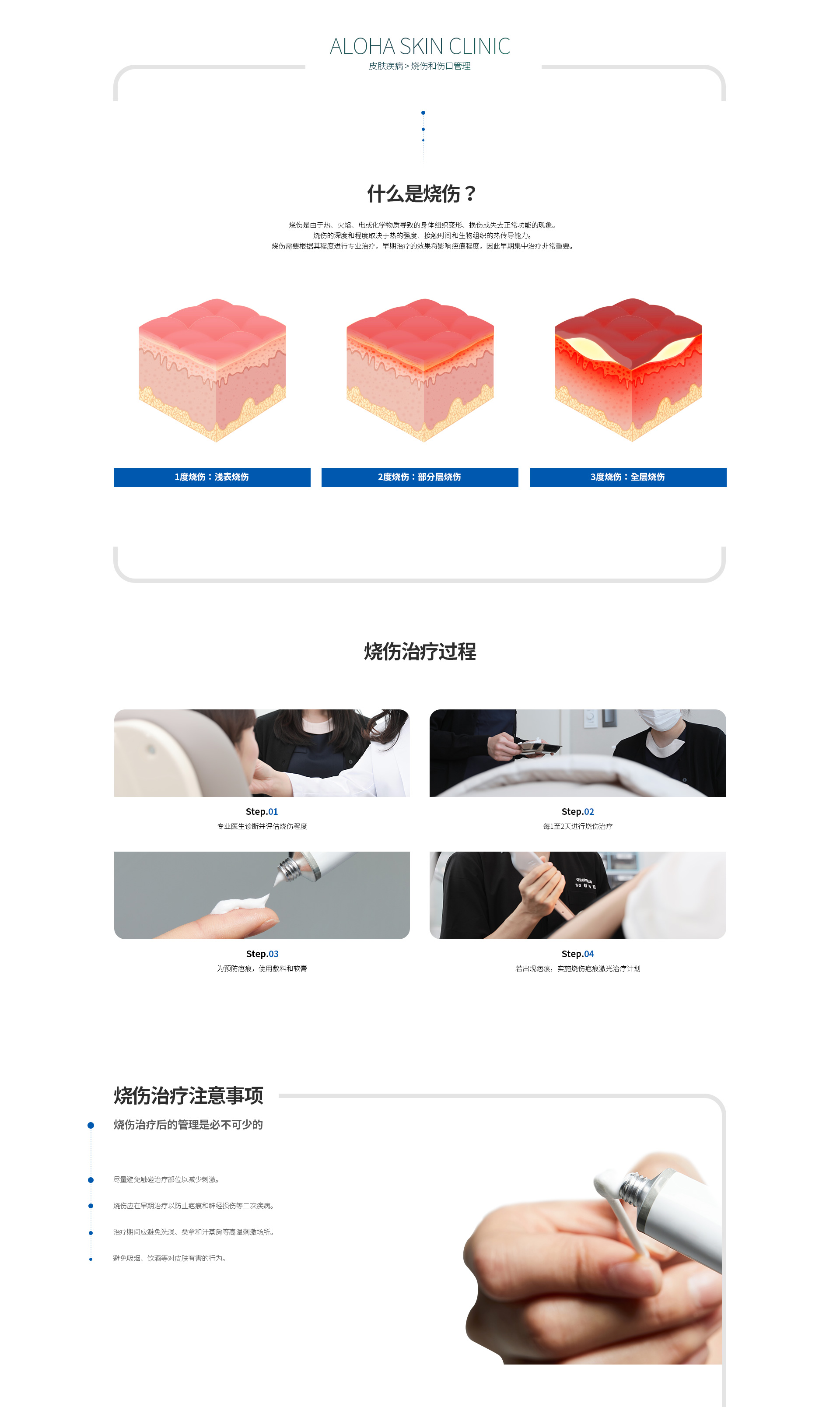 烧伤，伤口管理